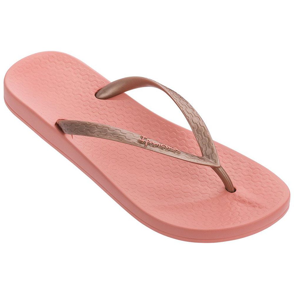 Tongs Ipanema Anatomic Tan Pink Femme | QTIK-28640376