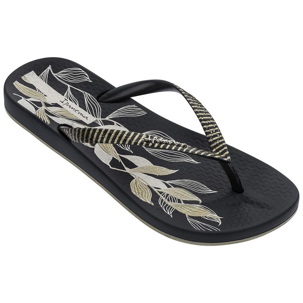 Tongs Ipanema Anatomic Nature IV Black Femme | XWGJ-89482455