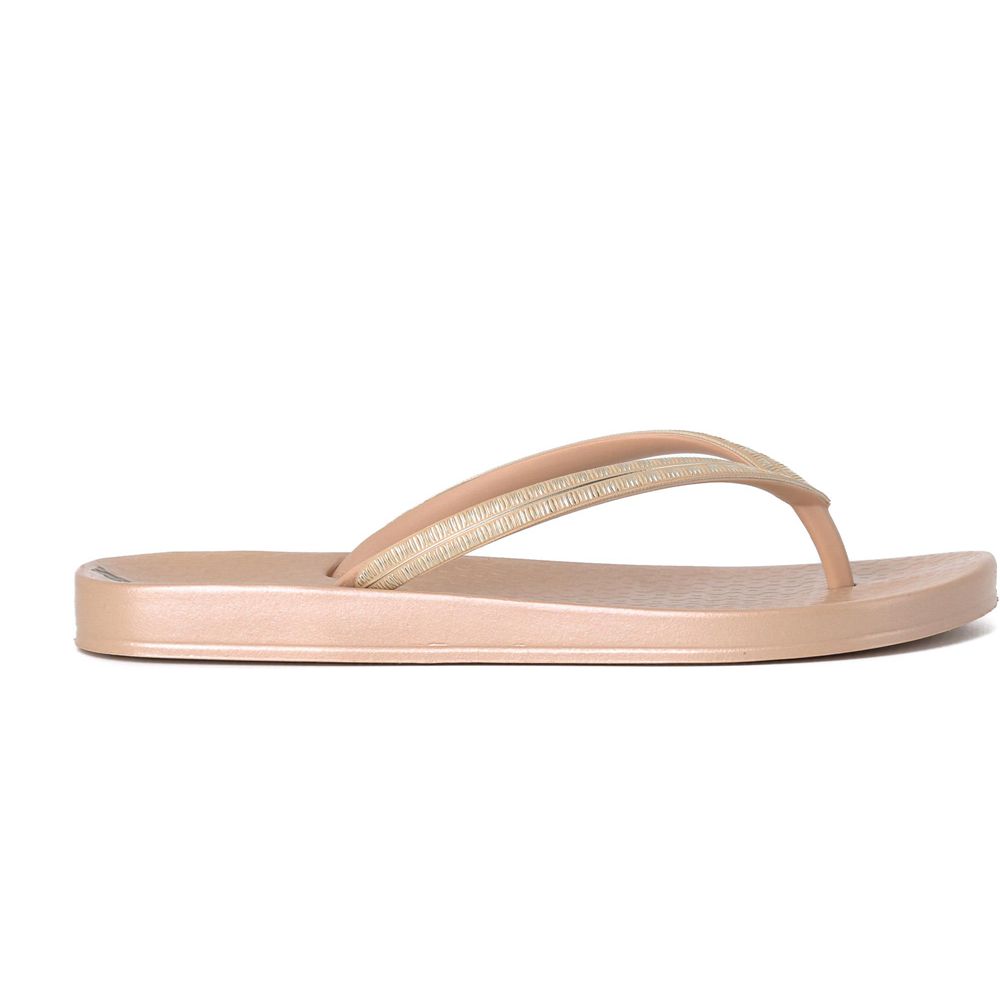 Tongs Ipanema Ana Metallic IV Beige/Beige/Gold Femme | ZUCN-14844796