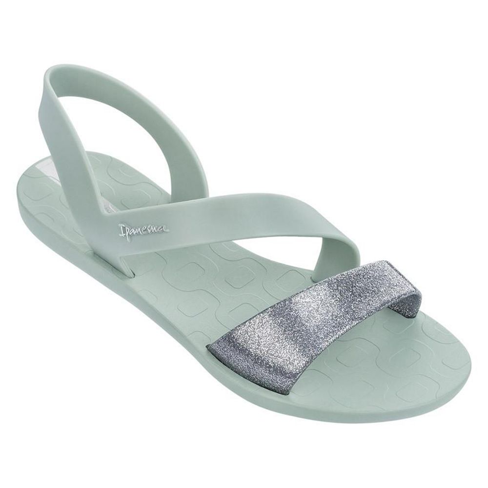 Sandales Ipanema Vibe Green/Silver Femme | DMDY-49069817