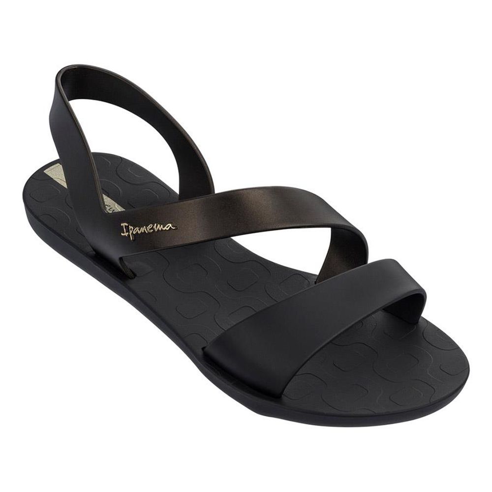 Sandales Ipanema Vibe Black/Gold/Black Femme | JHAD-57209946