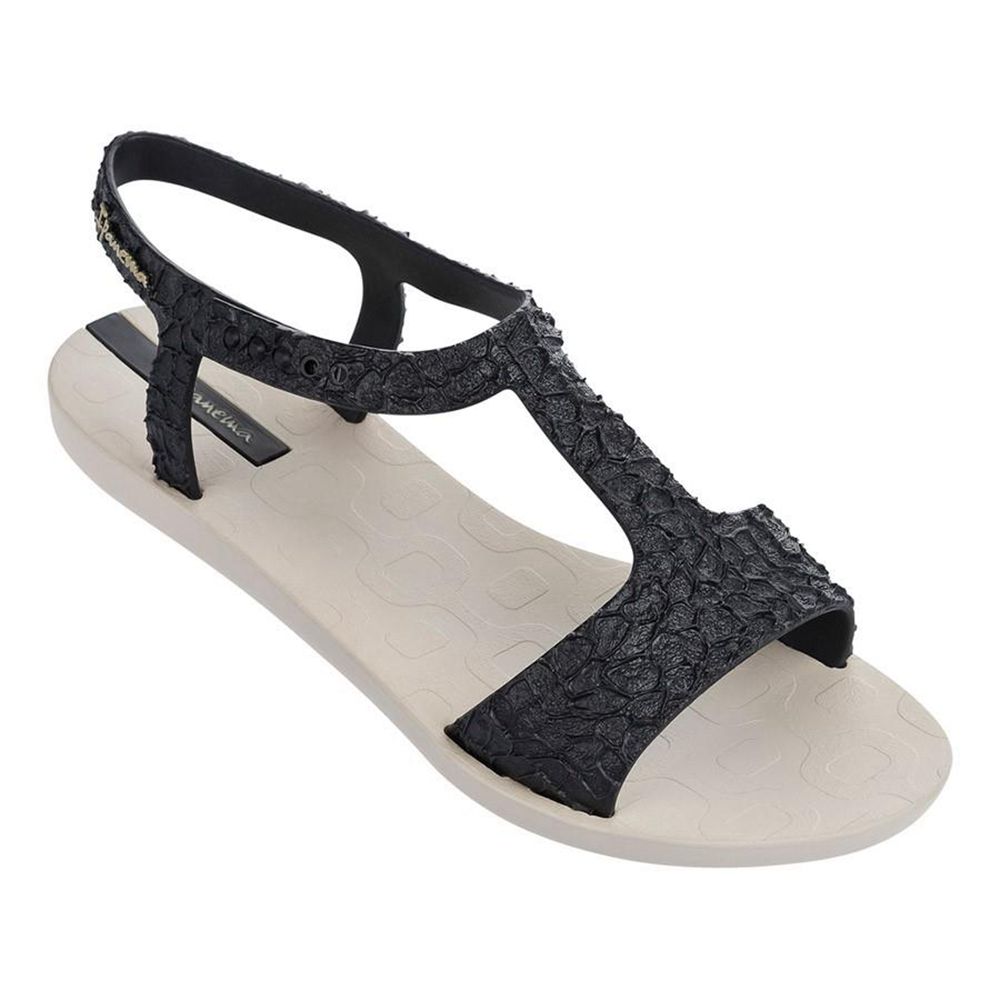 Sandales Ipanema Venus Beige/Black Femme | RGNX-25911320