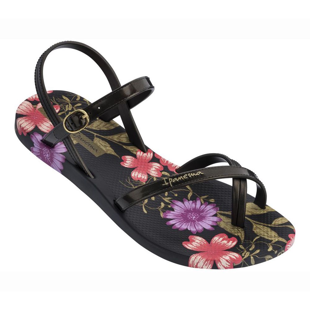 Sandales Ipanema Suzi Print II Black/Black Femme | LMWD-60912748