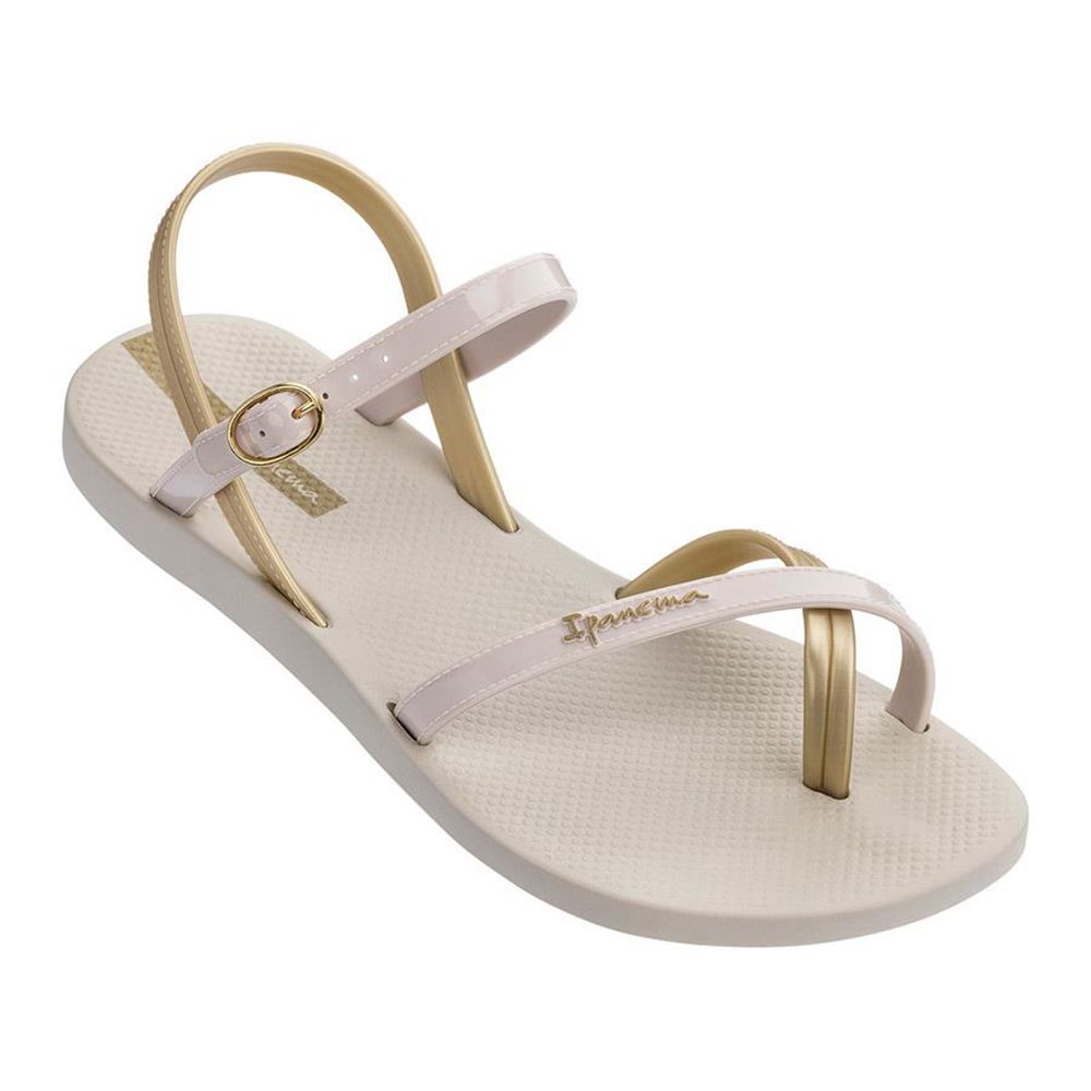 Sandales Ipanema Suzi Beige/Gold Femme | NKWC-80159556