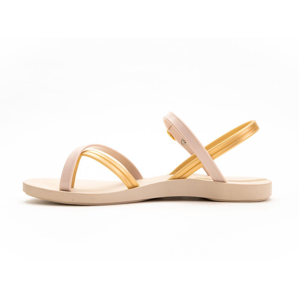 Sandales Ipanema Suzi Beige/Gold Femme | NKWC-80159556