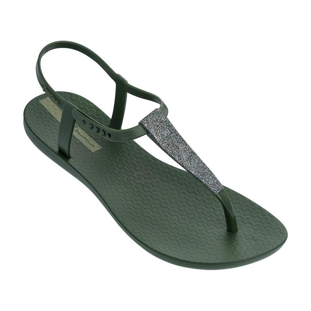 Sandales Ipanema Shimmer Green/Silver Femme | GCTE-38057947