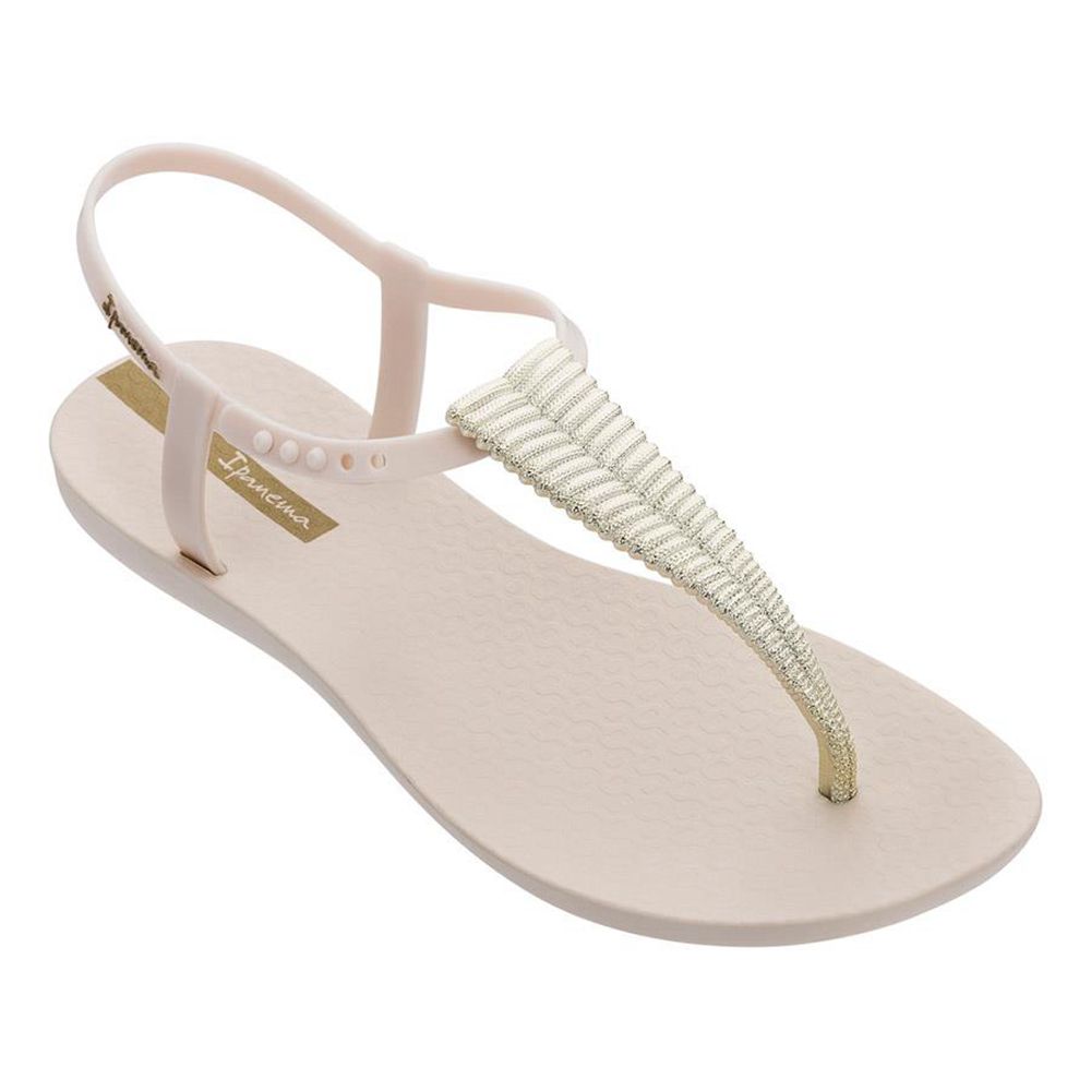 Sandales Ipanema Ribba Beige/Gold Femme | KJYK-10541923