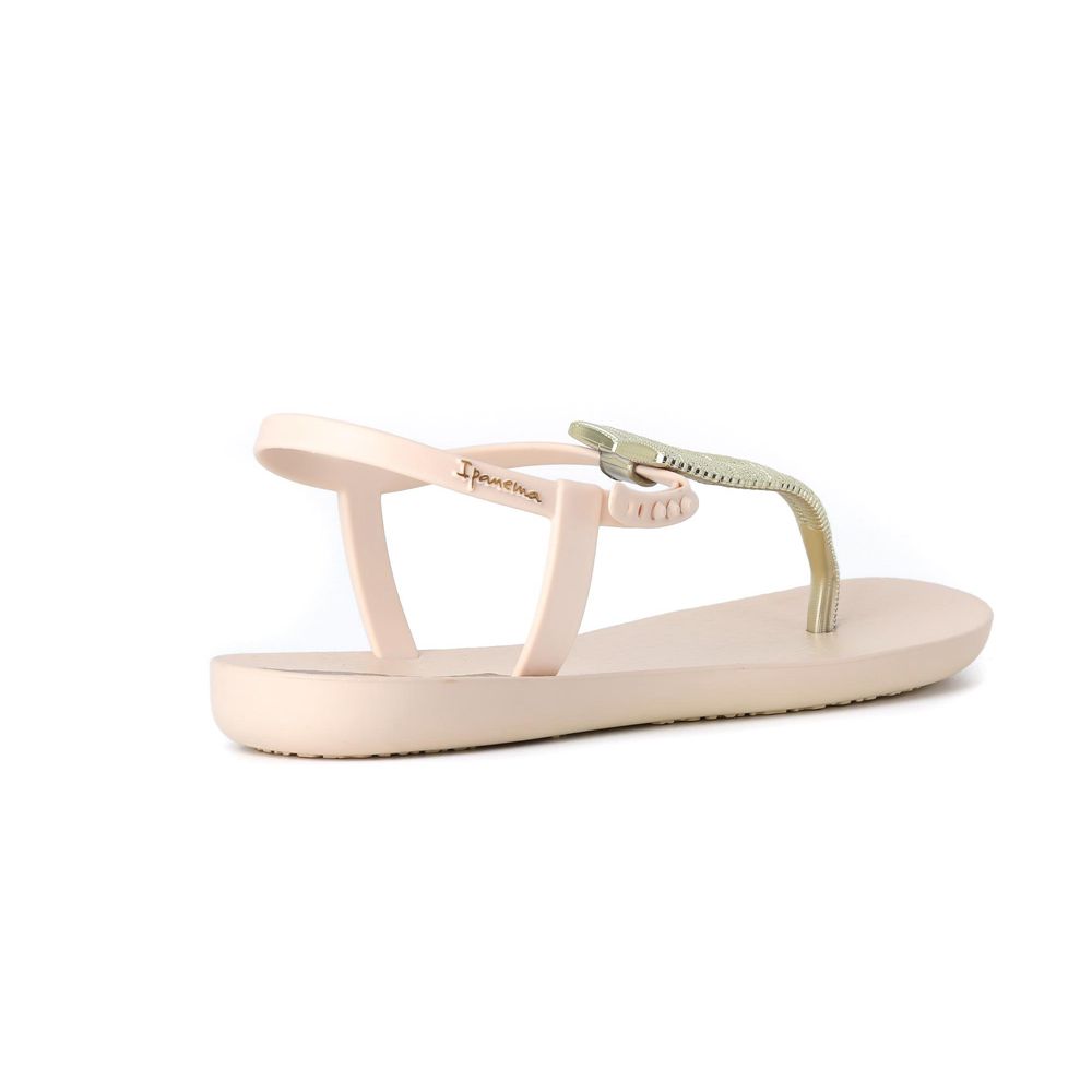 Sandales Ipanema Ribba Beige/Gold Femme | KJYK-10541923