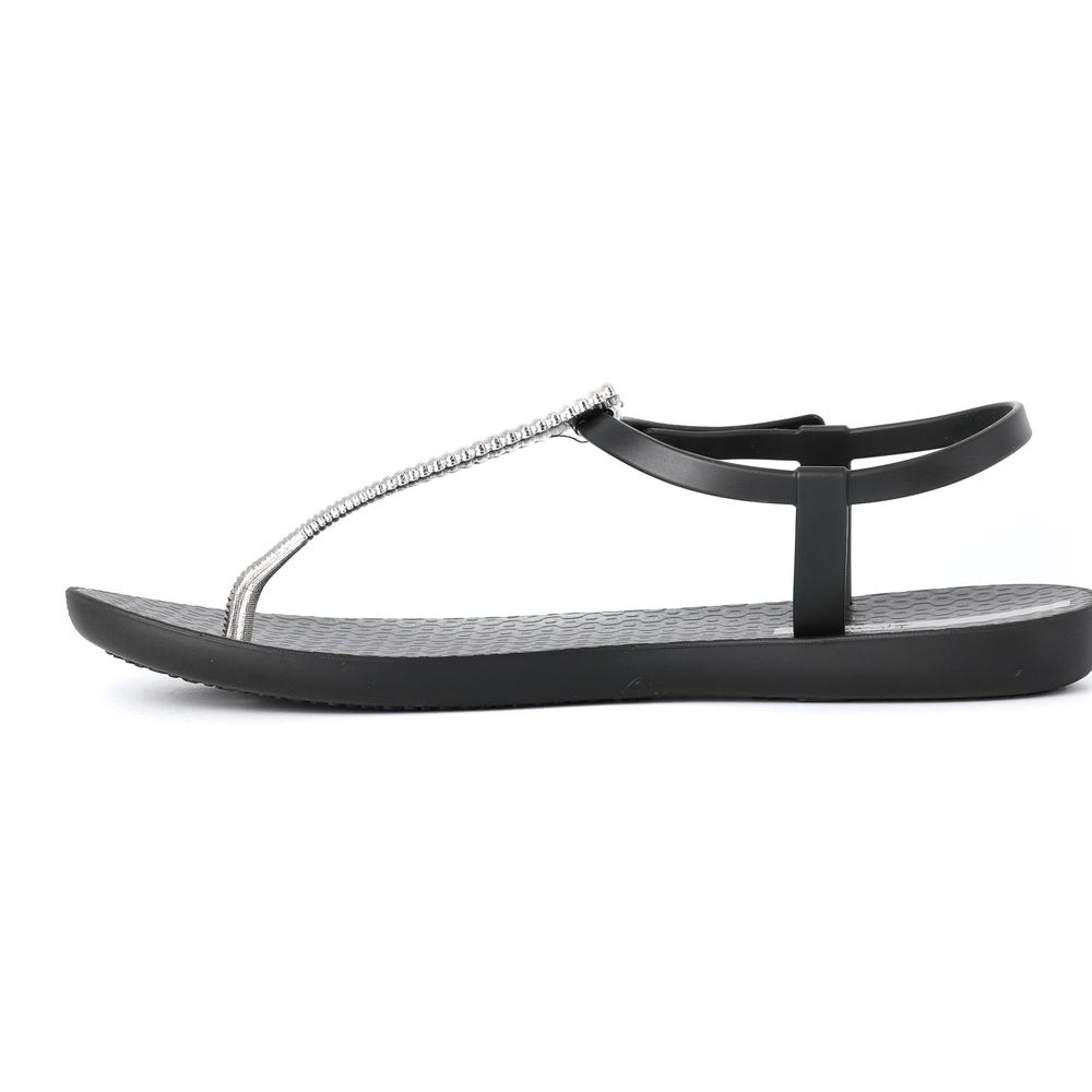 Sandales Ipanema Ribba Black/Silver Femme | QZYQ-71977645