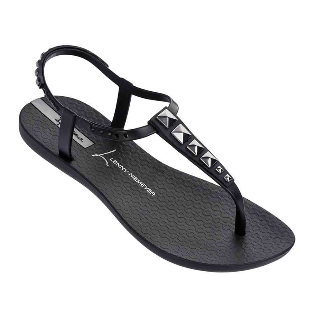 Sandales Ipanema Premium Lenny Rocker Black/Black Femme | JNRF-42395490