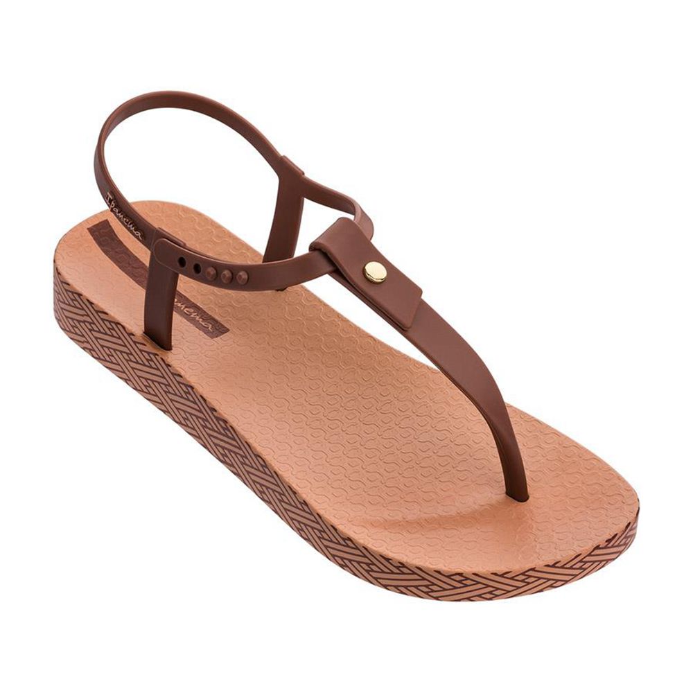 Sandales Ipanema Plush Weave Brown Femme | TECA-92614718