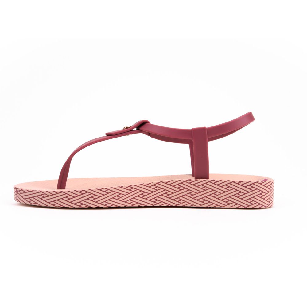 Sandales Ipanema Plush Weave Pink/Burgundy Femme | OCVG-70164861