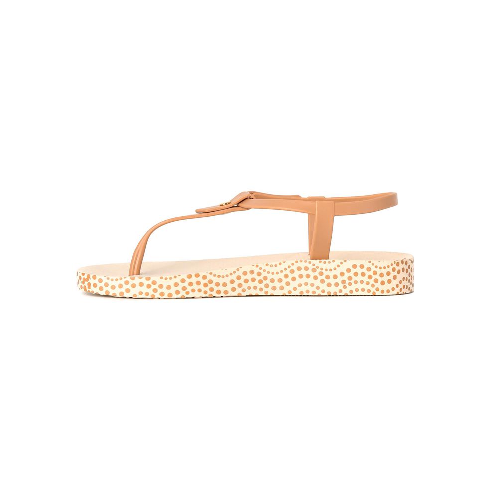 Sandales Ipanema Plush Dots Beige/Brown Femme | BRRY-57430216