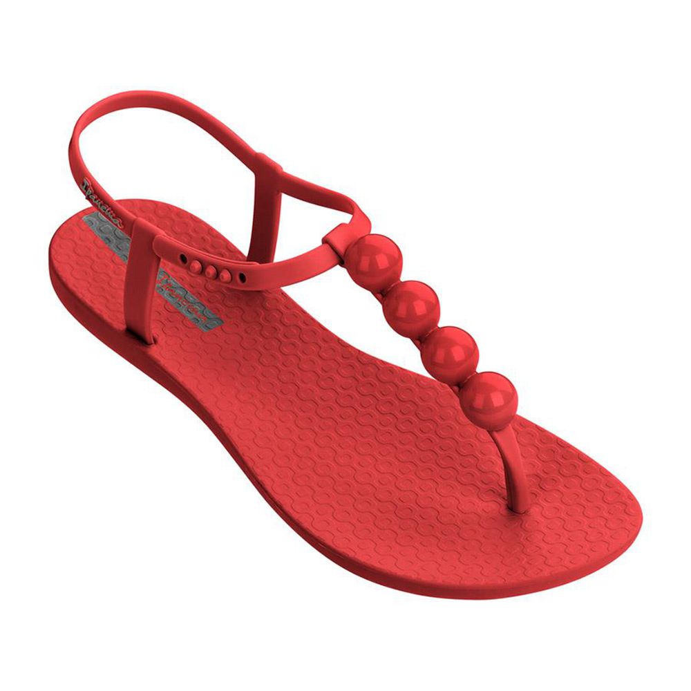 Sandales Ipanema Pearl Red/Silver Femme | VEXI-86943344