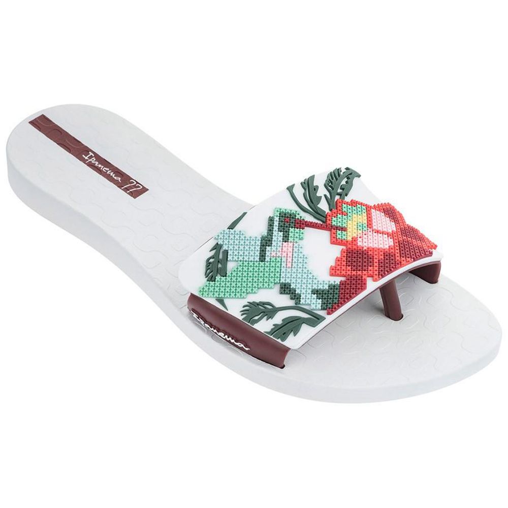 Sandales Ipanema Nectar White/Burgundy Femme | QOIF-46107774