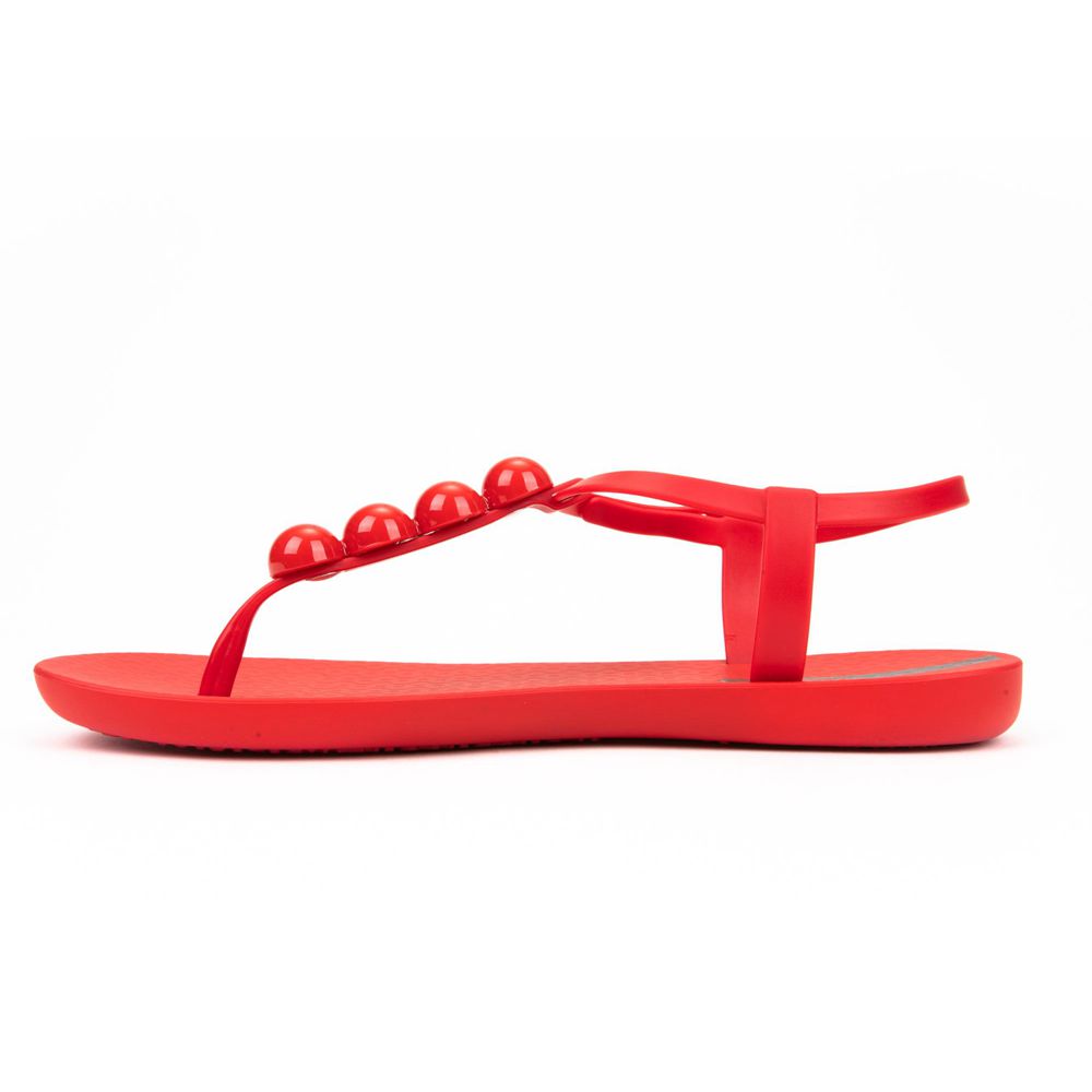 Sandales Ipanema Pearl Red/Silver Femme | VEXI-86943344