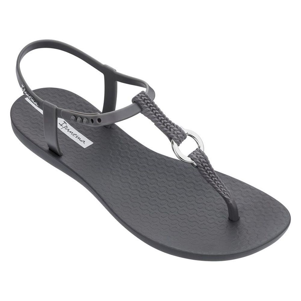 Sandales Ipanema Link Dark Grey/Grey Femme | NZFX-61030242