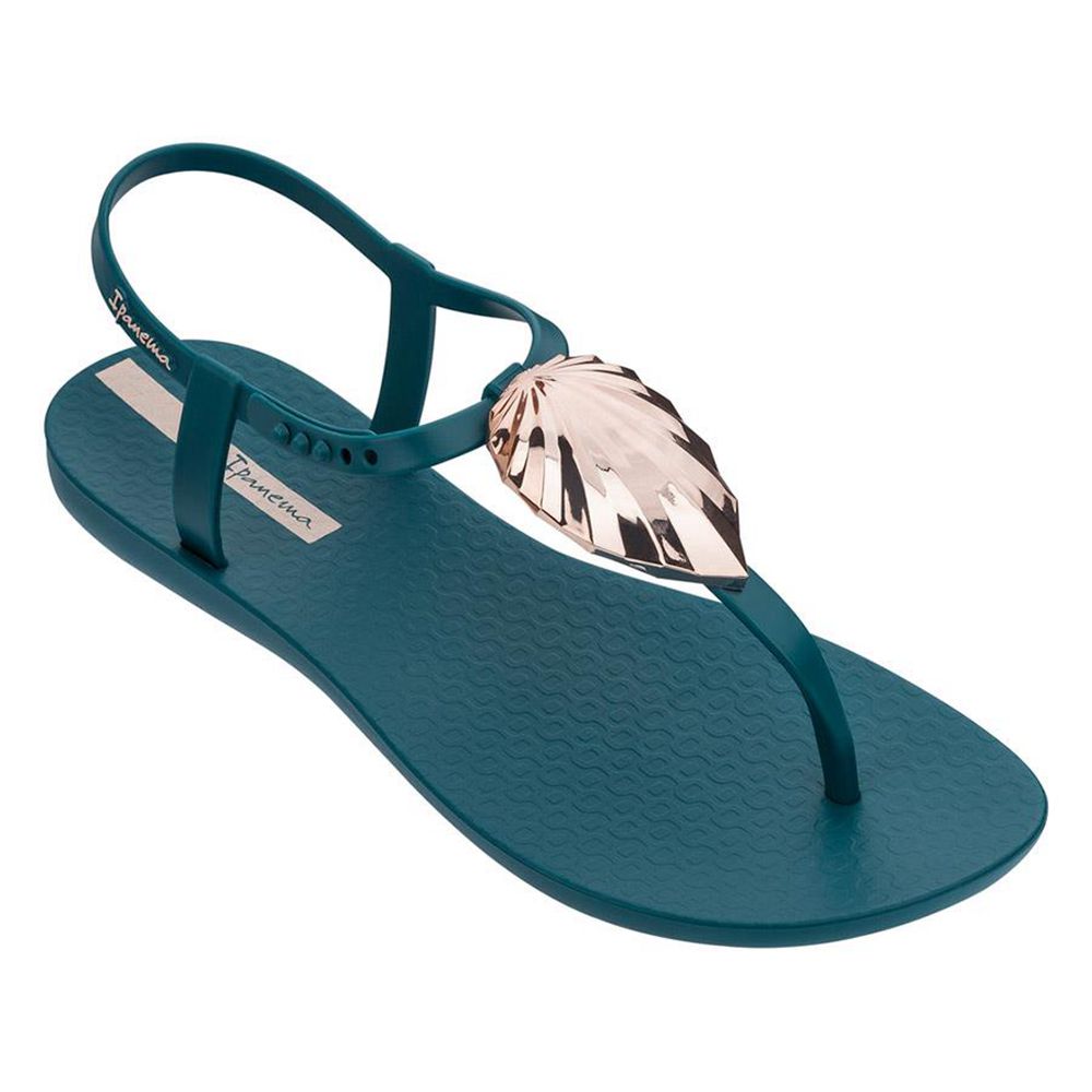 Sandales Ipanema Leaf Blue/Blue/Rose Femme | IVQQ-73342857