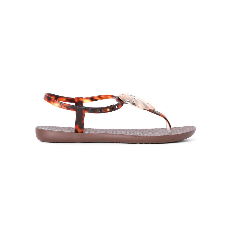 Sandales Ipanema Leaf Brown/Clear Femme | GLID-40768735