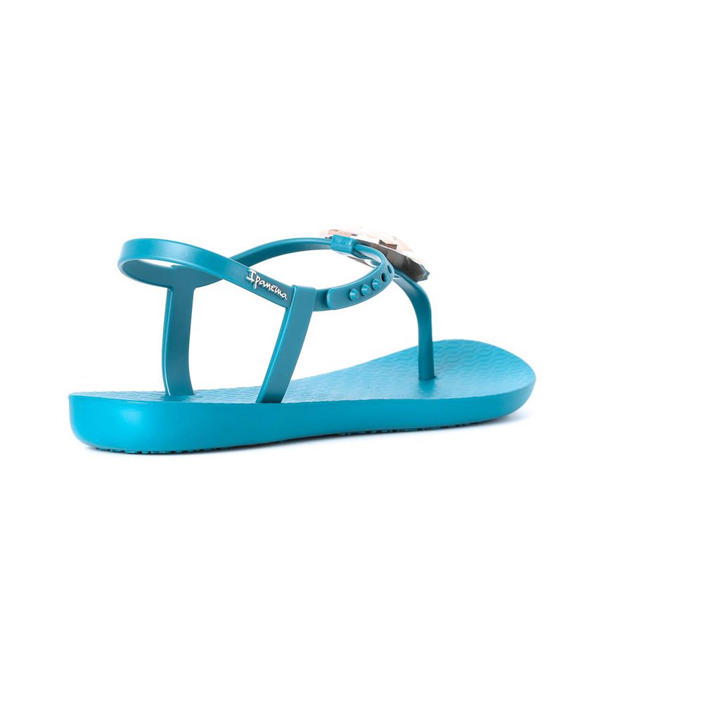 Sandales Ipanema Leaf Blue/Blue/Rose Femme | IVQQ-73342857