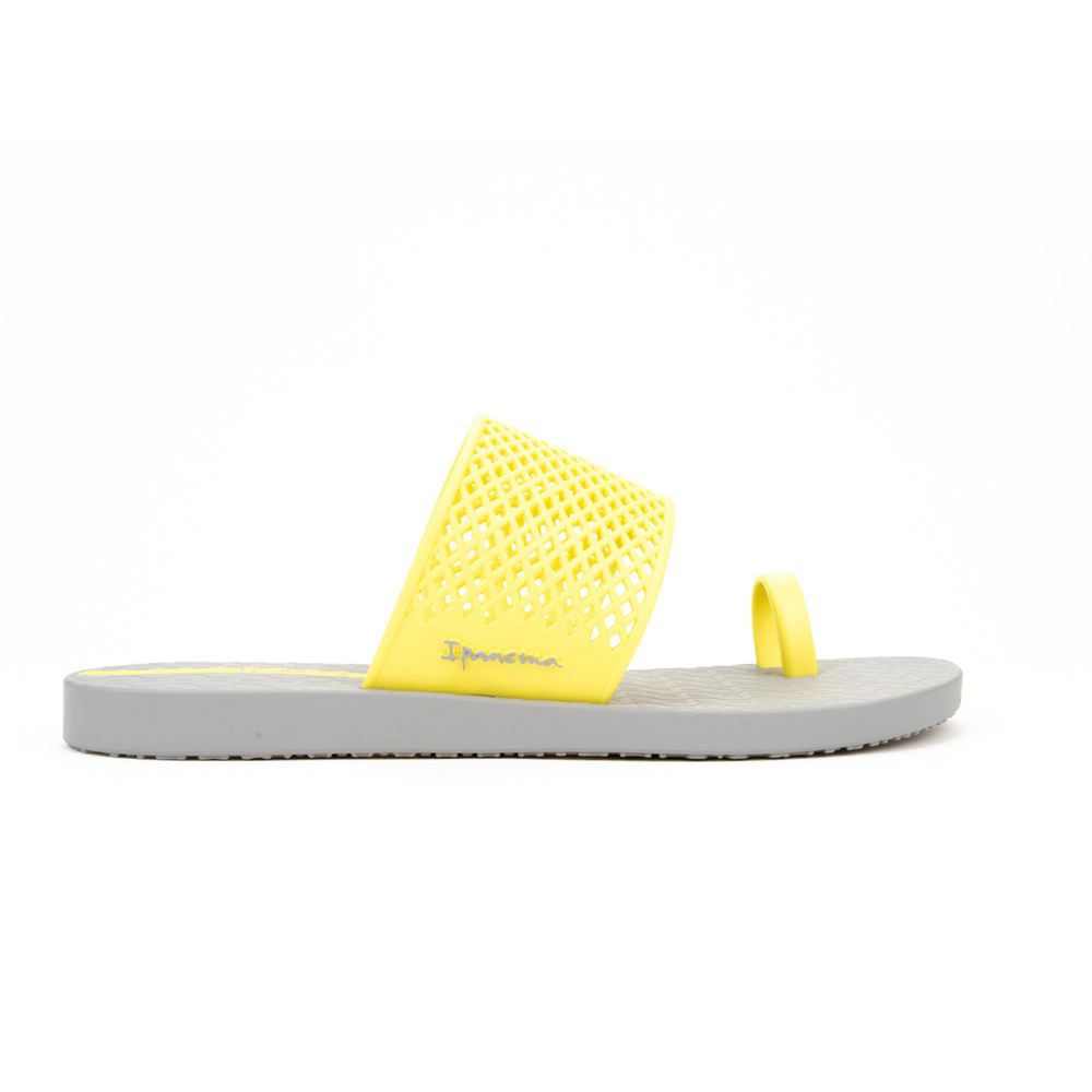 Sandales Ipanema Gadot Grey/Neon Yellow Femme | LHXC-58269404