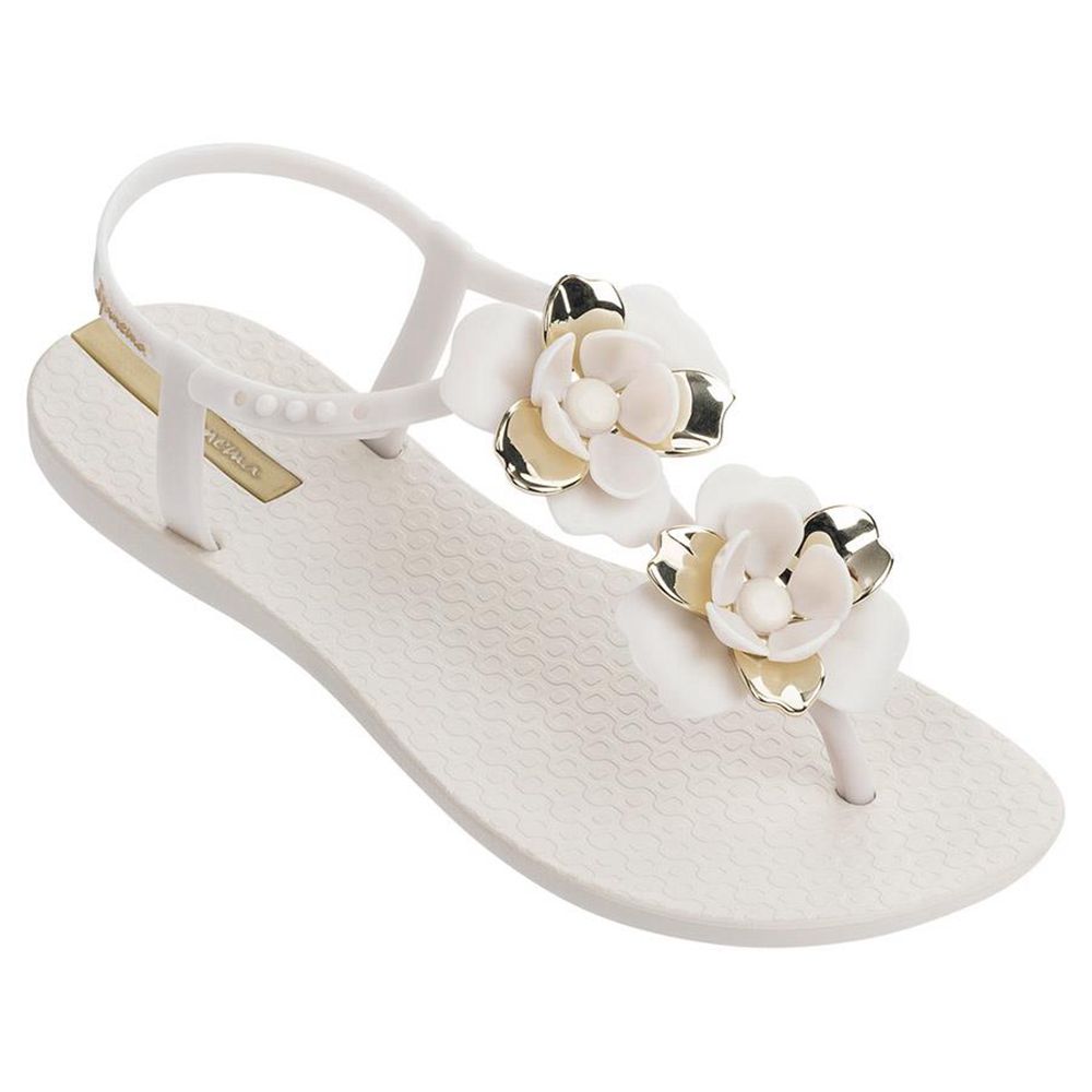 Sandales Ipanema Floret Beige/Gold Femme | VYVX-36097839