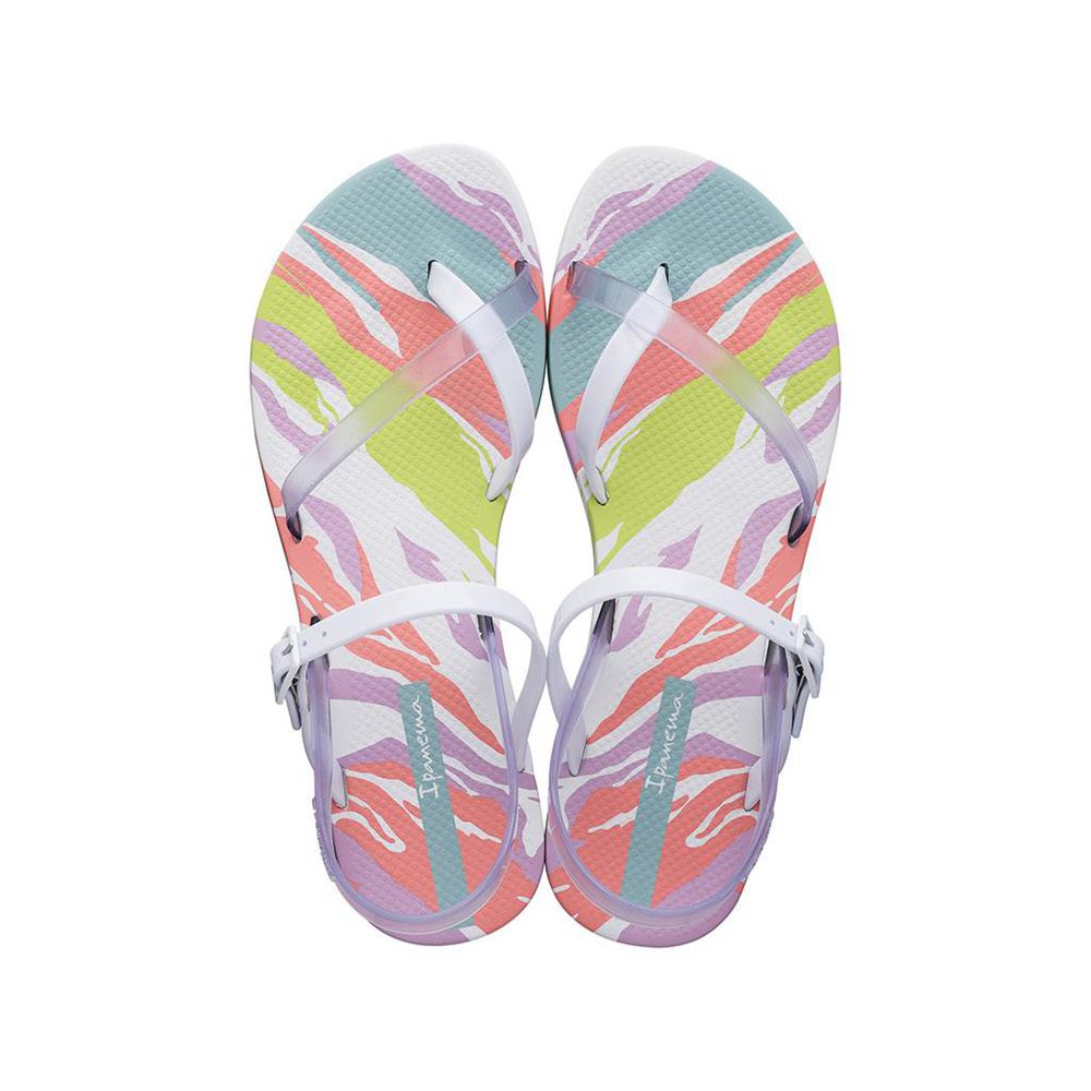 Sandales Ipanema Fashion IX White/Clear/Pink Femme | FCNB-15736539