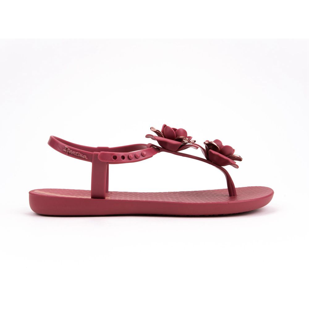 Sandales Ipanema Floret Burgundy/Rose Femme | QOGY-63311756