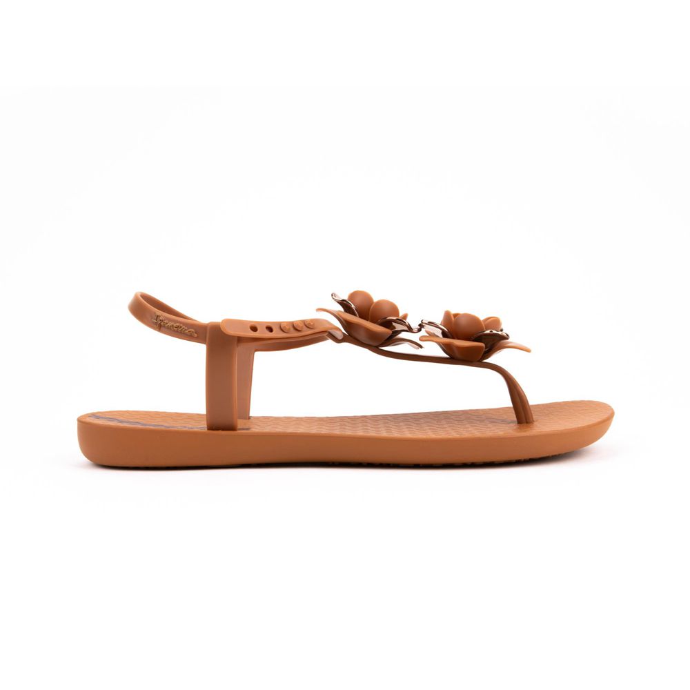 Sandales Ipanema Floret Brown/Gold Femme | JCDW-79070830