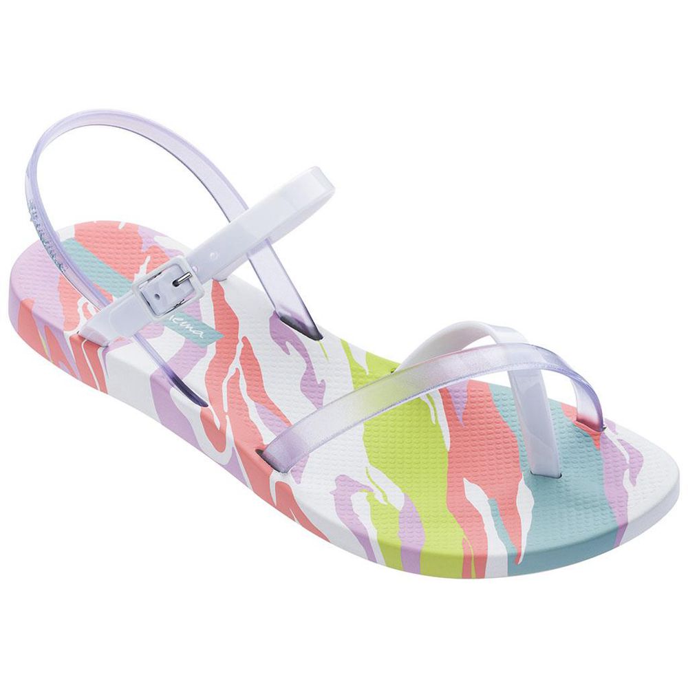 Sandales Ipanema Fashion IX White/Clear/Pink Femme | FCNB-15736539