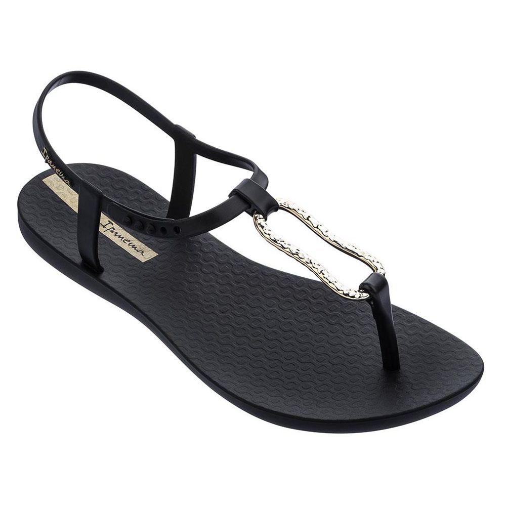 Sandales Ipanema Class Mood Black/Gold Femme | GOXF-38633625