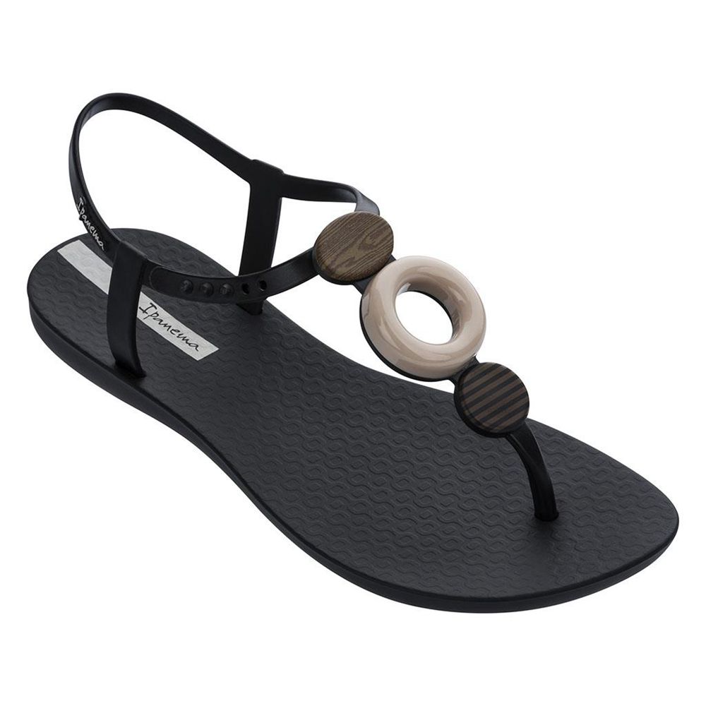 Sandales Ipanema Class Modern Black/Black/Beige Femme | TLBK-72031248