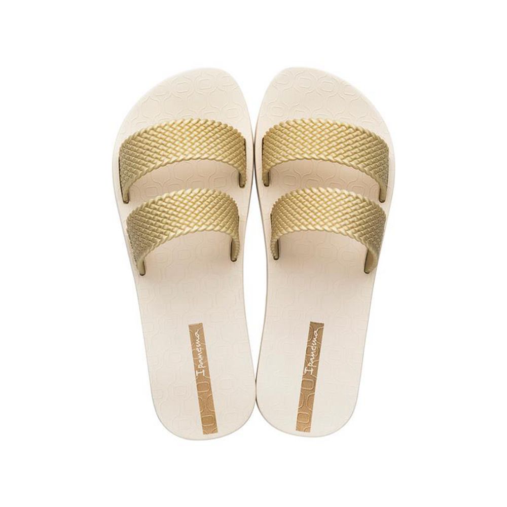 Sandales Ipanema City Beige/Gold Femme | RLTE-34096058