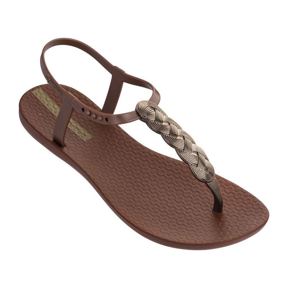 Sandales Ipanema Charm VI Wave Brown Femme | OXBE-37174464