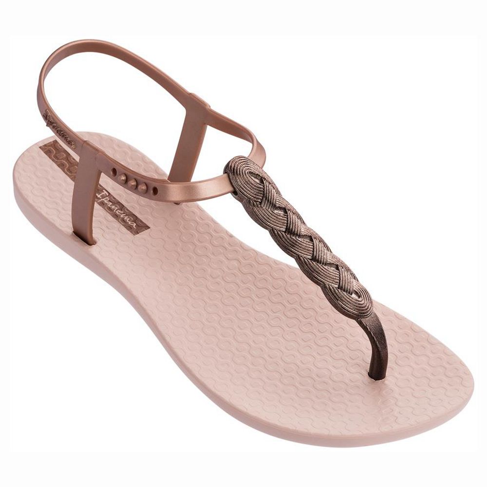 Sandales Ipanema Braid Pink/Pink Femme | ECLG-00988035