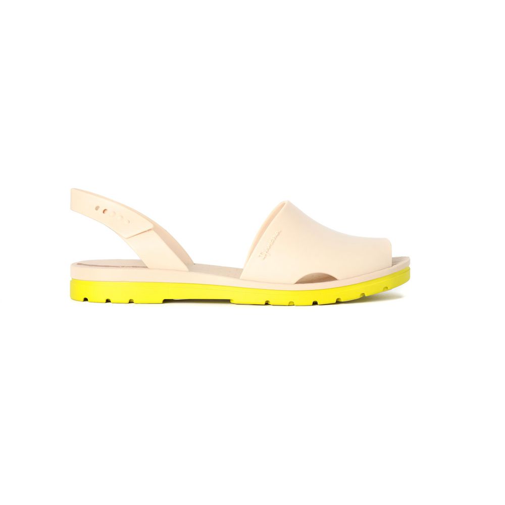 Sandales Ipanema Barcelona Yellow/Beige Femme | PCQV-36477751