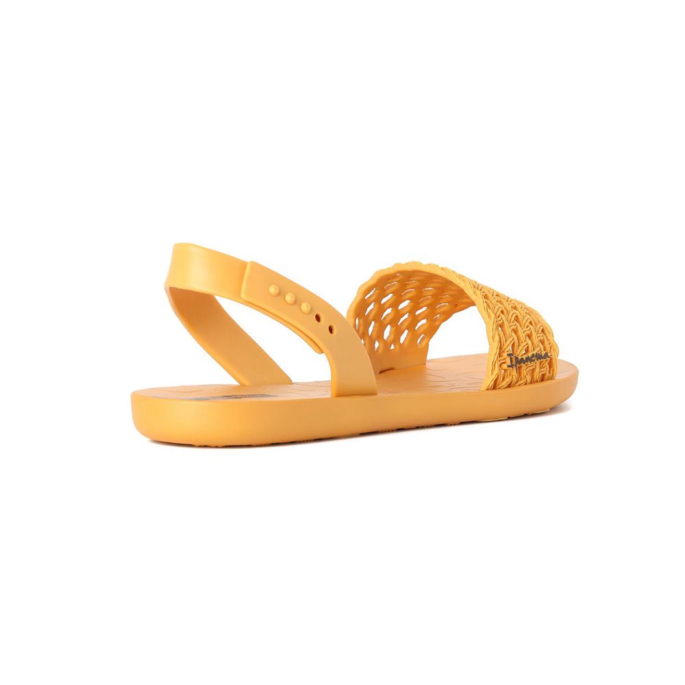 Sandales Ipanema Breezy Yellow/Caramel Femme | DSRU-35654762