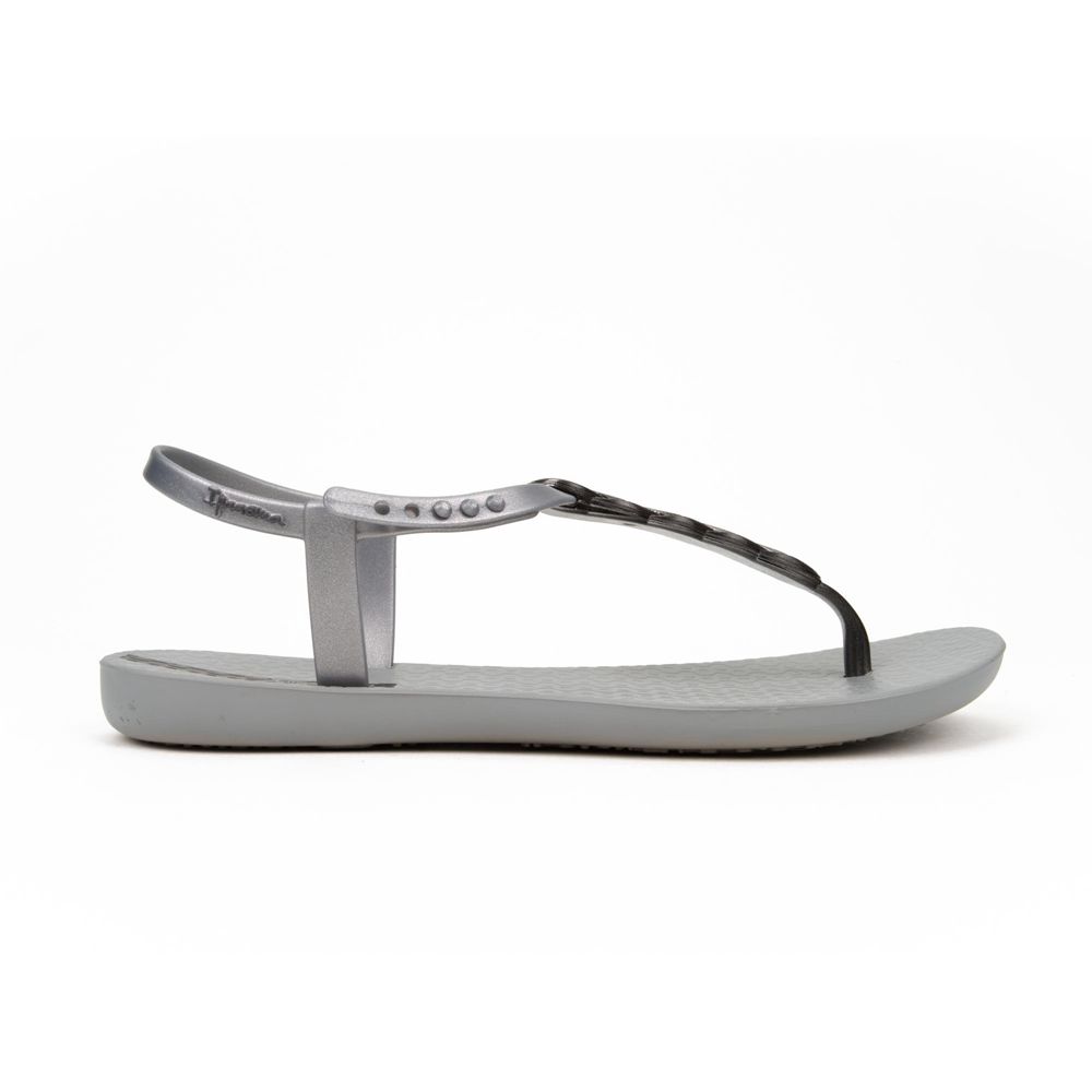 Sandales Ipanema Braid Gray/Silver Femme | ZXEU-50290569